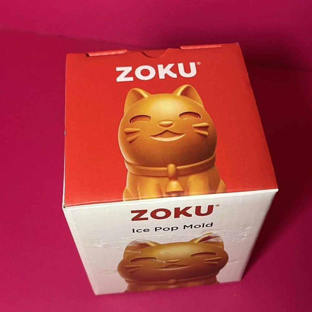 ZOKU Ice Pop Mold Cadence The Kitty #009 BPA Free New In Box Easy To‎ Remove
